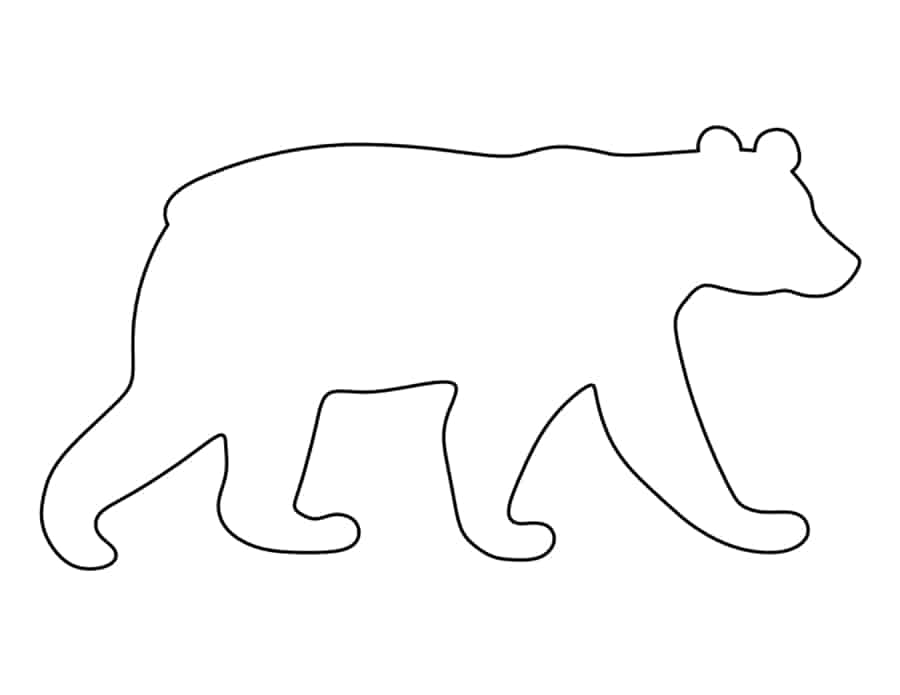 Black Bear Tracing Worksheets Pdf Free Vectors